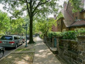 Resident walking through Queens County to a Social Security Disability Lawyer's office.