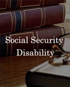Social Security Disability Lawyer's desk at Bender and Bender.