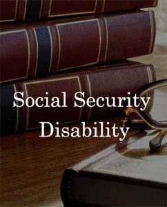 Social Security Disability Lawyer's desk at Bender and Bender.